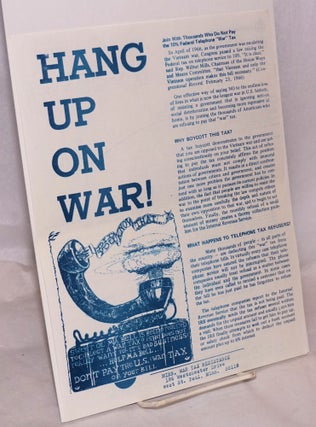 Cat.No: 175185 Hang up on war! [handbill