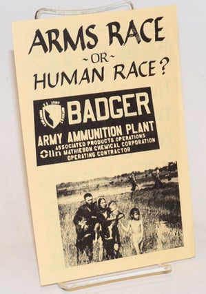 Cat.No: 175187 Arms race or human race? Badger for Peace
