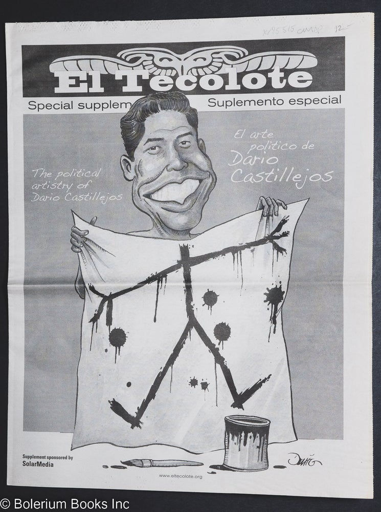 Cat.No: 175515 El tecolote: a Chicano-Latino bilingual newspaper serving the Bay Area Vol. 38 special supplement June 17-30, 2009. Dario Castillejos.