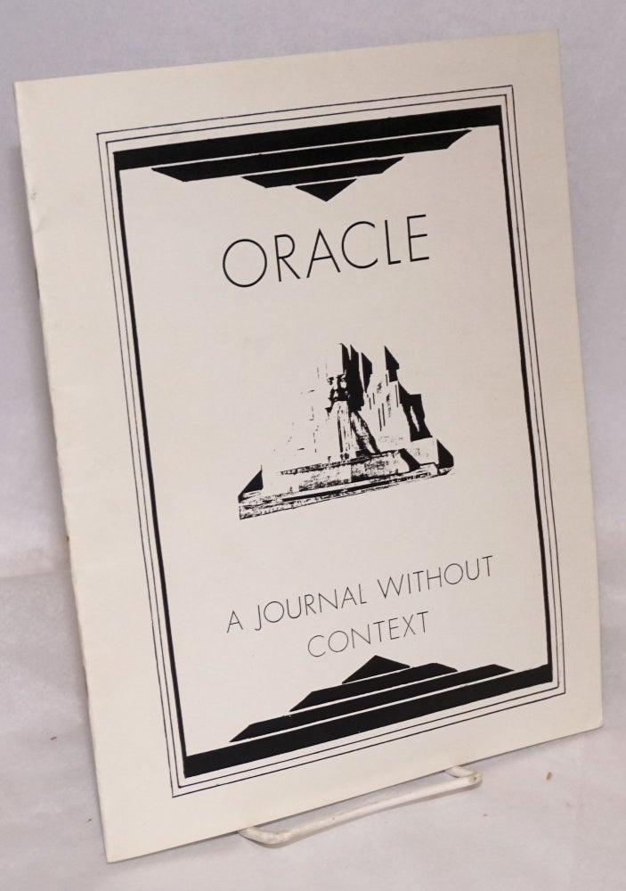 Cat.No: 175636 Oracle: a journal without context. Tim McCabe.