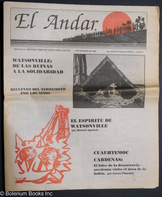 Cat.No: 175664 El Andar: bilingual monthly for the Santa Cruz County, numero 5, Noviembre...