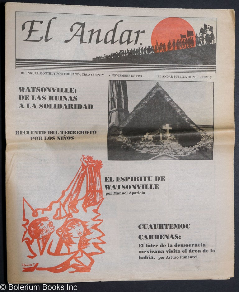 Cat.No: 175664 El Andar: bilingual monthly for the Santa Cruz County, numero 5, Noviembre de 1989