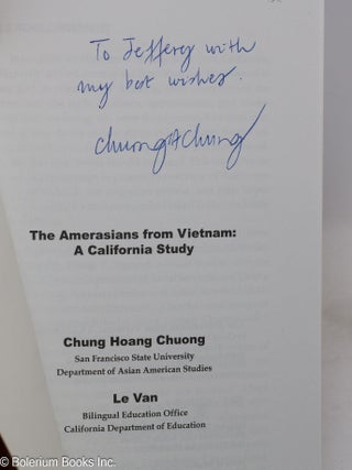 The Amerasians from Vietnam: a California study