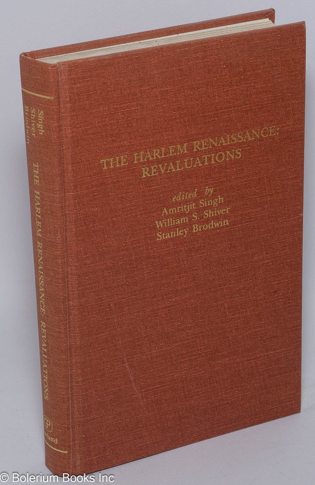 Cat.No: 175946 The Harlem renaissance revaluations. Amritjit Singh, William S. Shiver, Stanley Brodwin.
