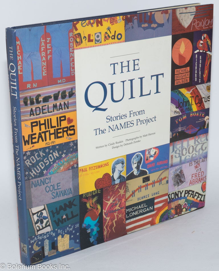 Cat.No: 176332 The Quilt: stories from the NAMES Project. Cindy - text Ruskin, Matt Herron, Deborah Zemke, Elizabeth Taylor.