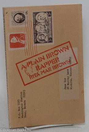 Cat.No: 17689 A Plain Brown Rapper. Rita Mae Brown, Sue Sellars