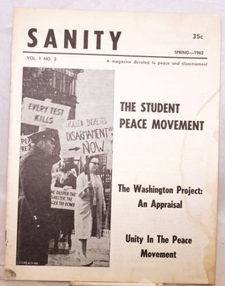 Cat.No: 176947 Sanity, a magazine devoted to peace and disarmament: Vol. 1, no. 2, Spring...