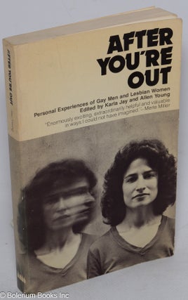 Cat.No: 17697 After You're Out: personal experiences of gay men and lesbian women. Karla...