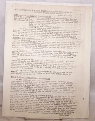 Cat.No: 176989 BCLSA Newsletter, April 20, 1977. Boston Coalition for the Liberation of...