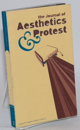 Cat.No: 177010 Journal of Aesthetics & Protest: volume I issue 3. Marc Herbst,...