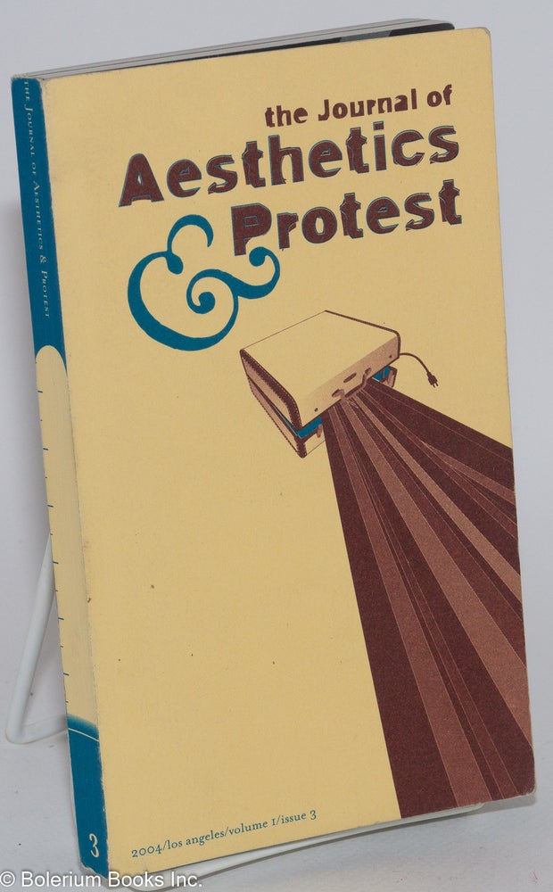 Cat.No: 177010 Journal of Aesthetics & Protest: volume I issue 3. Marc Herbst, co-founders Robby Herbst, on editorial team.
