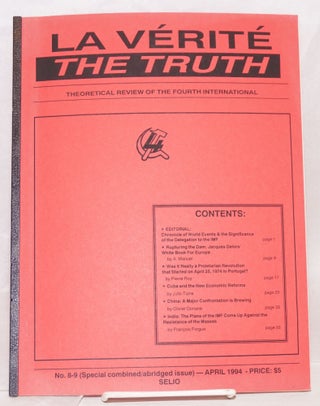 Cat.No: 177115 La Vérité / The Truth: Theoretical review of the Fourth International....