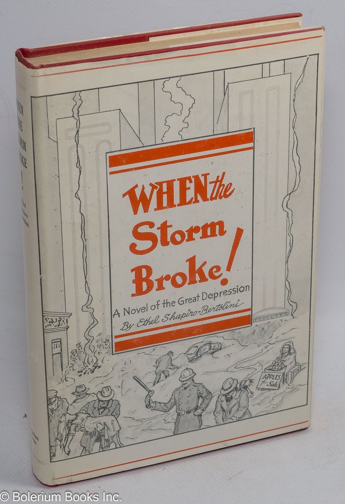 Cat.No: 1772 When the storm broke; a novel of the Great Depression, 1929-1933. Ethel Shapiro-Bertolini.