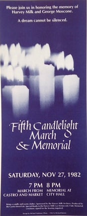 Cat.No: 177215 Fifth Candlelight March and Memorial: [leaflet] Saturday, Nov 27, 1982....