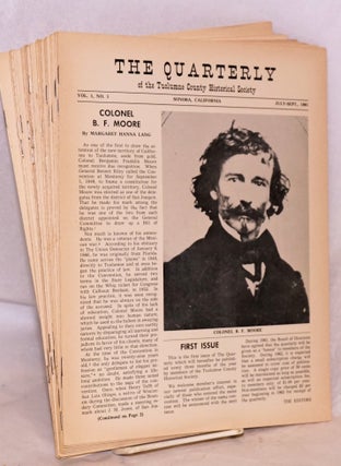 Cat.No: 177274 The Quarterly of the Tuolumne County Historical Society vol. 1, no. 1...