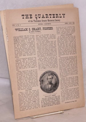 The Quarterly of the Tuolumne County Historical Society vol. 1, no. 1 (July-Sept 1961) through vol. 4 (April-June 1965) [16 items in a run]
