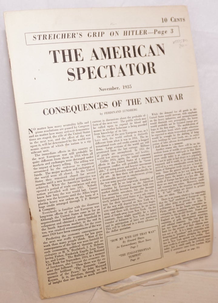 Cat.No: 177580 The American Spectator: a literary newspaper, vol. 3, no 35