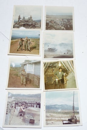 [Eight color snapshots showing Southeast Asian soldiers and US GIs training together]