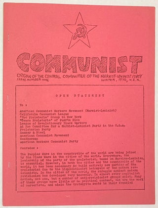 Cat.No: 178196 Communist. Organ of the Central Committee of the Marxist-Leninist Party....