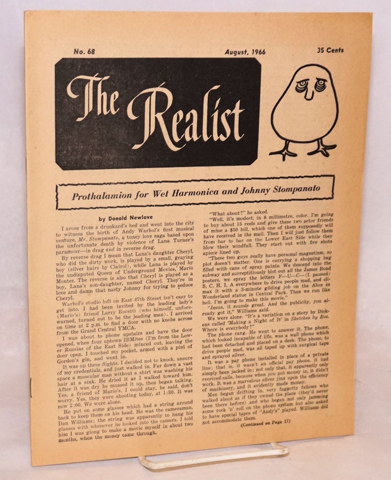 Cat.No: 178706 The realist [no.68], August, 1966. Paul Krassner, ed.