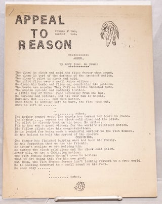 Cat.No: 178765 Appeal to Reason: Vol. 2 no. 10 (February 1966). Steve Wagner, associate,...