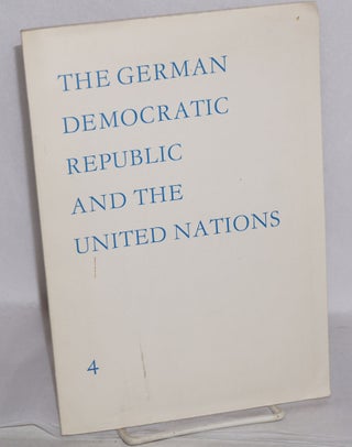 Cat.No: 178976 The German Democratic Republic and the United Nations