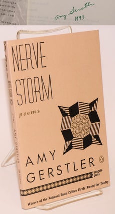 Cat.No: 178989 Nerve storm, poems. Amy Gerstler