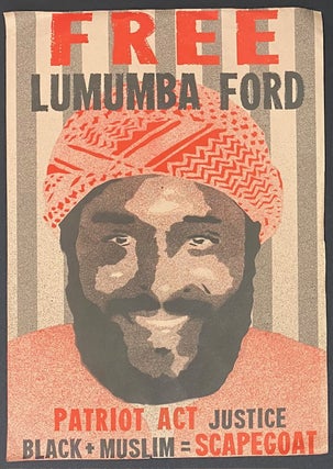 Cat.No: 179074 Free Lumumba Ford. Patriot Act Justice / Black + Muslim = Scapegoat...