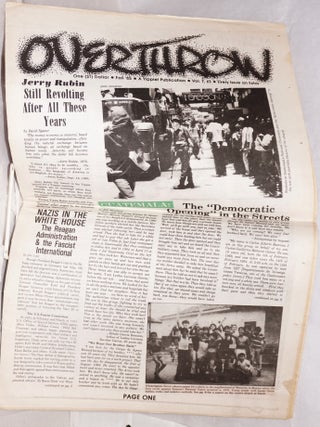 Overthrow: A Yippie Publication. Vol. 7, no. 3 (Fall 1985)