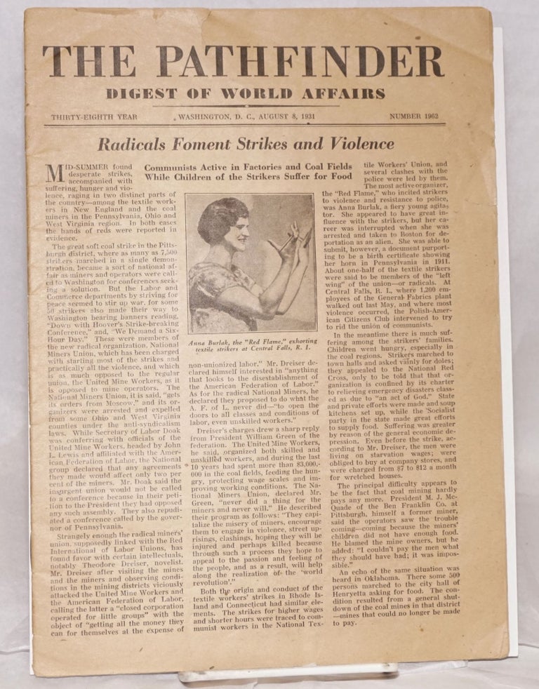 Cat.No: 179777 Pathfinder; Digest of World Affairs - August 8, 1931