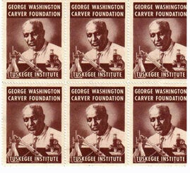 Cat.No: 180182 George Washington Carver Foundation / Tuskegee Institute [six perforated...