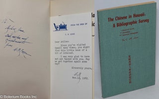 Cat.No: 18032 The Chinese in Hawaii: a bibliographic survey. C. H. Lowe