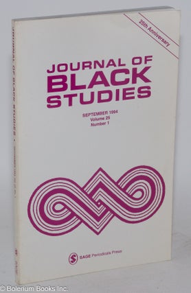 Cat.No: 180369 Journal of black studies; volume 25, number 1 / September 1994. Molefi...