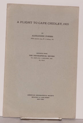 Cat.No: 180974 A Flight to Cape Chidley, 1935 [With separate map, Pl. I, facing p.56]...