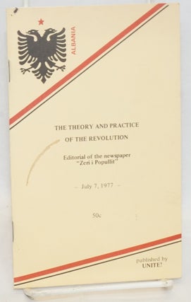 Cat.No: 181266 The theory and practice of the revolution: Editorial of the newspaper...