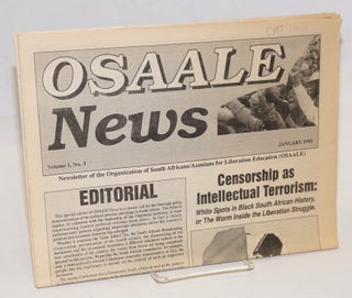 Cat.No: 181592 OSAALE News. Vol. 1, no. 3 (January 1992). Organization of South...