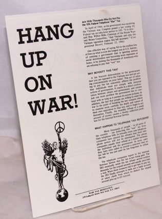 Cat.No: 181701 Hang up on war! [handbill