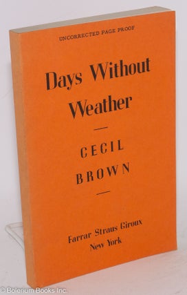 Cat.No: 181708 Days Without Weather. Cecil Brown
