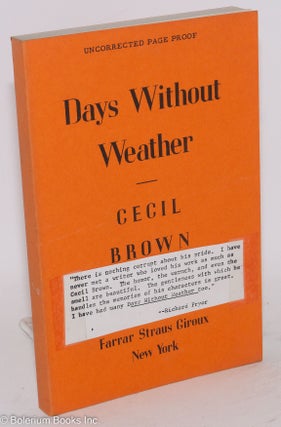 Cat.No: 181709 Days Without Weather. Cecil Brown