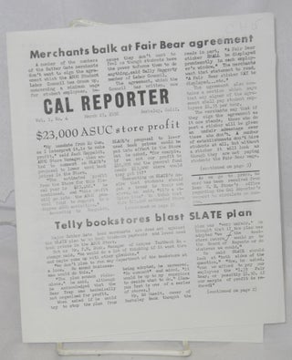 Cat.No: 181732 Cal Reporter: Vol. 1 no. 4 (March 24, 1958