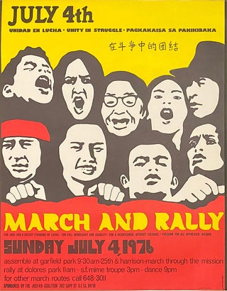 Cat.No: 181903 July 4th: unity in struggle. March and Rally [poster]. July 4th Coalition