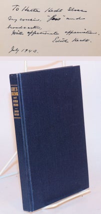Cat.No: 181986 Life's Bazaar and Other Poems. Edith Hecht