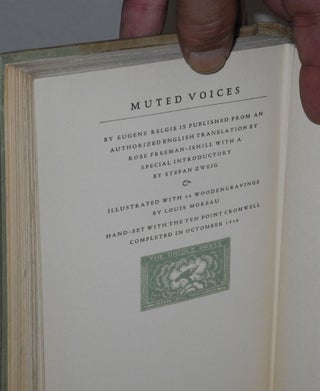 Muted voices [Glasuri in Surdina] Authorized translation by Rose Freeman-Ishill with 34 Wood engravings by Louis Moreau, introductory by Stefan Zweig