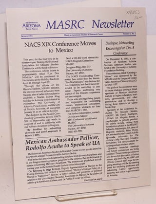 Cat.No: 182153 MASRC Newsletter: vol. 6, #1, January 1991