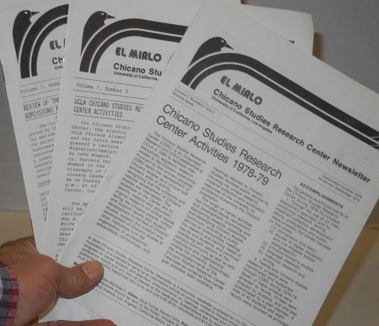 Cat.No: 182155 El Mirlo: Chicano Studies Research Center Newsletter, University of...