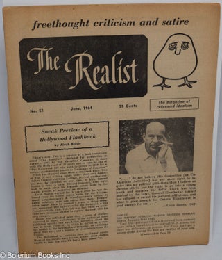 Cat.No: 182322 The Realist: freethought criticism and satire, the magazine of reformed...