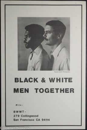 Cat.No: 182540 Black & white men together [poster]. Russell Smith, photographer