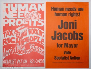 Cat.No: 182626 Human needs before profits; tax the rich not working people. Joni Jacobs...
