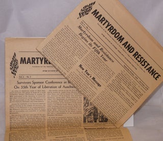 Cat.No: 182709 Martyrdom and Resistance: Newsletter of the American Federation of Jewish...
