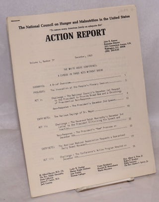Cat.No: 182853 Action report. Vol. 1 no. 5. The White House conference: a circus in three...